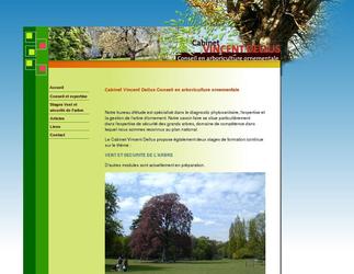 Site web pour un bureau d'étude spécialisé dans le diagnostic phytosanitaire, l'expertise et la gestion de l'arbre d'ornement. Création graphisme et réalisation du site web.