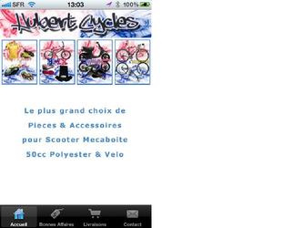 Application de suivi colis, g&eacute;olocalisation et visualisation des Bonnes Affaires du moment pour le site hubert-cycles.com