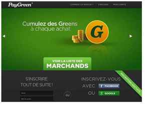 Nous avons réalisé le site de la société Paygreen ainsi que les connexions pour les capacités d'utilisation de la monnaie électronique "Green" indexée sur l'euro validée par la Banque de France.

Le site gère les comptes clients, la gestion des porte-monnaies électroniques, la connexion via Facebook et Google, la gestion d'une api pour les relations avec les services tiers.

Le site est géré par un back-office qui permet la gestion de contenu et l'envoi de newsletter.

Nous avons créé un plugin Prestashop pour les besoins de la monnaie.

Nous effectuons aussi l'infogérance du site.