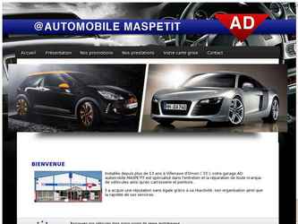 Création d'un site internet à faible budget pour un garage automobile.

Ce site 100% codé mains est entièrement administrable par le client ( ajout de page, modification, etc... ) à l'aide d'un outil développé par nos soins.

Cette outil nous permet des temps de réalisations minimes et donc un petit budget.