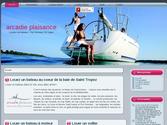 site internet de location de voiliers dans la baie de saint tropez - bas sur joomla 1.5, realisation graphisme, template & prog.