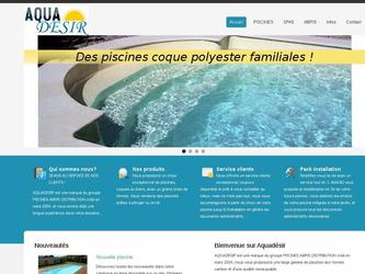 Site catalogue pour un vendeur de piscines et spa