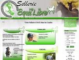 Site vitrine de la Sellerie Equii Libre  Dax. Site de 6 pages avec cration d une charte graphique spcifique et adapte au CMS JOOMLA!. Ralisation de logo, carte de visite, carte de fidlit, casquette personnalis, bannire commerciale et Flyers publicitaire. 