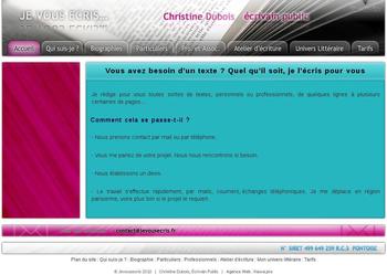 Le Site internet de l crivain Public : Christine Dubois