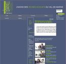 Site de l Association des jeunes avocats du Val de Marne, charte graphique et intgration sous Joomla ! avec ajout de composants pour dpot d annonces, enregistrement utilisateur. 