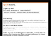 Gwi-Hosting est un logiciel gratuit, en mode SAAS, destiné aux agences web, webmaster, créateurs de sites internet et web désigner, pour la gestion du portefeuille web de leurs clients.
Avec Gwi-Hosting, vous offrez à vos clients un espace privé à partir duquel ils peuvent renouveler et réserver noms de domaines et espace d'hébergement, gérez leurs boites Emails.
Gwi-Hosting permet le suivi des noms de domaines et hébergements de vos clients, les relances à l?échéance, la gestion des règlements, le paiement en ligne.
Sans aucune connaissance technique, vous créez les espaces d'hébergements pour les sites internet de vos clients, les associez avec leurs noms de domaines.