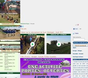 Site internet présentant les activités réalisées par les membres du Groupe des Jeunes de Sûkyô Mahikari Afrique dans le domaine de l'environnement