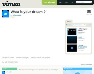 Motion Design : le rêve en 10 secondes