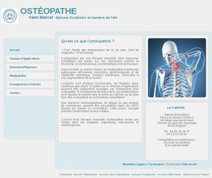 R�alisation de la charte graphique, int�gration xtml/css2, zone d administration pour ajouter et modifier les pages