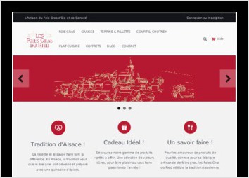 Site e-commerce Vente et mise en avant produit