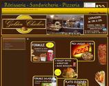 site menu en ligne d'un restaurant snack pizzeria, réalisation du site, des affiches, des menus, et plaquette pub, flyer...