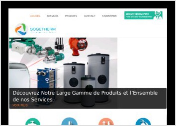 Site web présentation de la Société Sogetherm
Technologie CMS Joomla
Accées des Client Sécurisé