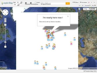 People Map est un service web qui permet de situer les membres sur la carte géographque de Google Map.
Cet outil permet des focaliser les inscrit dans leur emplacement réel sans besoin d'etre fournis par l'utilisateur.
