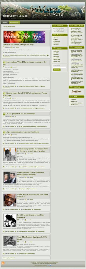 Blog Webzine, journalisme en herbe sur l'actu de la Martinique.