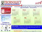 Calendrier 2014 du cabinet TECHNOLECT
