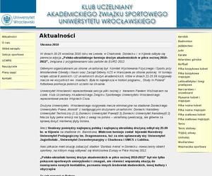 Site realise pour l'Universite de Wroclaw