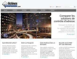 Le site Fichiers-postaux.com se propose de permettre aux entreprises de comparer et choisir en quelques clics les solutions de contr&ocirc;le d'adresses postales adapt&eacute;es &agrave; leurs besoins.

R&eacute;alisation : www.peppermint.pro

Ce site comprend :
 - une partie institutionnelle
 - une boutique avec paiement en ligne
 - un comparatif sous forme de page dynamique (AJAX)
 - un back-office
 - un module m&eacute;tier

Cr&eacute;ation graphique, d&eacute;veloppement par Peppermint.