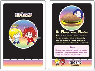 Conceptualization de la carte "Suceso" pour le jeu de société péruvien "Empresario"
(Illustrator+Photoshop)