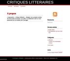 Blog littéraire basé sur le module wordpress. La publication des articles se fait comme un traitement de textes.