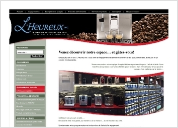 Site web qui présente toutes les divisions de l'entreprise.