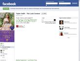 Dveloppement dune application Facebook intgre sur la page Facebook de Taylor Swift  pour une campagne publicitaire des cosmtiques CoverGirl.