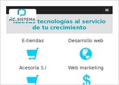 Site vitrine de l'entreprise RC Sistema
