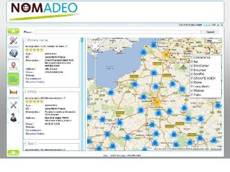 Nomado est une application php de golocalisation bas sur l api googlemaps javascript api v3.

Configuration : php/apache/postgresql
Compatibilit IE/FF/Chrome/Safari(Iphone)

Cette application permet d tablir des  itinraires afin de faciliter les dplacements des diffrents collaborateur du groupe.

L ajout, la consulation ou la modification de POI (Point of interest) sur une carte du monde (14 pays sont couverts par le client) sont possibles pour l ensemble des utilisateurs afin de donner la possibilit d diter des itinraires a "n destinations". 

Exemple: un dplacement depuis le sige social vers un restaurant (djeun clientelle) puis vers un concurrent pour enfin arriv  un Entrepot. 

Ces itinraires peuvent tre sauvegards ou dits au format PDF selon plusieurs options : Infos POI (adresse, tel, contact, description, site web, disponibilit wifi ...), Streetview, maps local ou affichage textuel... 


