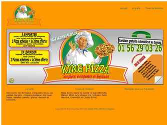 Création du site web king pizza Alfortville  en Html / CSS mediaQueries. Le site est compatible tablette et smartphone. 
Vous pouvez tester en redimensionnant votre navigateur.