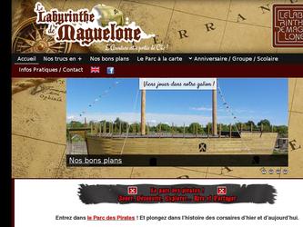 Site du parc d'aventure le labyrinthe de Maguelones. Graphisme + code. Partie administration complète.