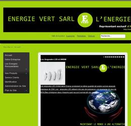 le site internet de la socit energie vert sarl reprsentant exclusif d alternative energy en Cte d Ivoire avec JOOMLA 1.6