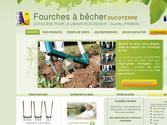 Site de vente de fourches pour l'agriculture biologique.

En parallèle, une application propriétaire (php, ajax, html) permet de gérer les envois de matériel et de faire un suivi des ventes.
Cette application est en constante évolution en fonction des besoins du propriétaire du site.