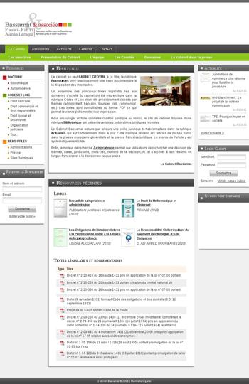 Site de pr&eacute;sentation du cabinet juridique Bassamat et associ&eacute;s, plus grand cabinet juridique au Maroc.