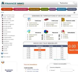 Financeimmo.com est le plus gros site que nous gérons actuellement (conception, développement, référencement, sécurité, hébergement -seul la partie graphique n'est pas de nous). Nous sommes en première pages pour une bonne partie des mots clés du métiers dans un marché très concurrentiel.
