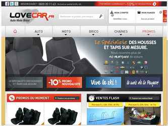 Boutique ecommerce Lovecar développée avec le CMS Prestashop sous PHP&MySQL.
