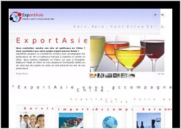 Site vitrine de prsentation de services export