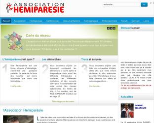 hemiparesie.org est un site destinée à une association. Il est doté d'un forum PHPBB3 reprenant la charte graphique du site principal.