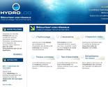 Design graphique, developpement et intégration d'un site internet sur CMS Joomla pour la société Hydrolog (Groupe Cassous)