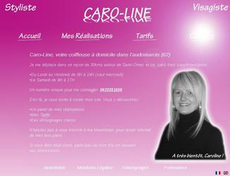 Site vitrine pour la promotion de l'activit&eacute; d'une coiffeuse en r&eacute;gion Audomaroise (Pas de Calais)