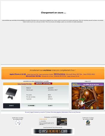 J'ai travaill&eacute; sur toute la programmation flash.
C'est un jeu au ench&egrave;res a la baisse.