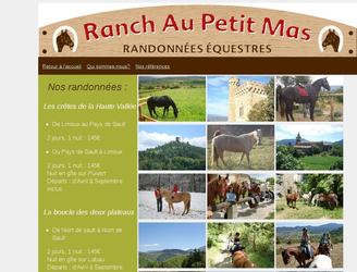 Site pr&eacute;sentant l'activit&eacute; de promenades &agrave; cheval dans l'Aude. Module php pour le formulaire de contact. Site statique pour des motifs budg&eacute;taires...