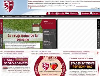 Dot� d une interface d administration compl�te, le site web du FC Metz, enti�rement dynamique, propose une eboutique, des "lives" de chaque match, des statistiques, photos, vid�os et un forum de discussion. 