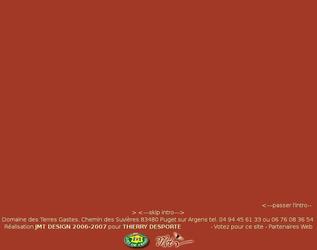 Domaine des terres gaste chambre d hote 3 epis dans le var.R�alis� en 2006 avec un back office et un calendrier de reservation