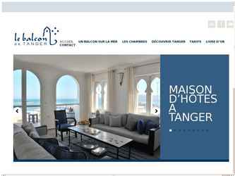 Prestations :
Web design - Int&eacute;gration HTML / CSS - D&eacute;veloppement - Contenu - SEO -  Web analytics

Descriptif :
Au c�ur de la m&eacute;dina, la maison d�h&ocirc;tes le Balcon de Tanger se dresse face &agrave; une vue imprenable sur le D&eacute;troit de Gibraltar.
Le site d&eacute;velopp&eacute; sous WordPress dispose d'un magnifique slider d'images en page d'accueil, d'un formulaire de r&eacute;servation en ligne personnalis&eacute; et d�un blog "City guide", o&ugrave; retrouver les adresses pr&eacute;f&eacute;r&eacute;es des propri&eacute;taires et les commentaires des voyageurs. 
Toutes les photos des chambres sont "zoomables" et les internautes peuvent consulter les avis voyageurs via la rubrique "Livre d'or". 
 
La r&eacute;daction du contenu optimis&eacute; SEO et le r&eacute;f&eacute;rencement naturel ont &eacute;t&eacute; &eacute;galement assur&eacute;s par Com en Sc&egrave;ne. 