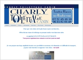 Cr&eacute;ation d'un site internet vitrine + livre d'or pour une activit&eacute; en auto entreprise d'un salon de toilettage canin.
Cr&eacute;ation du cahier des charges, int&eacute;gration des contenus, int&eacute;gration de la charte graphique demand&eacute;e par le client.