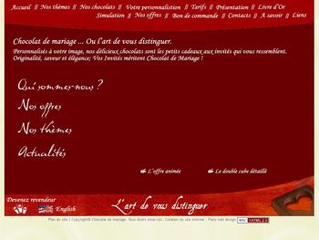 Boutique de vente de chocolat en ligne