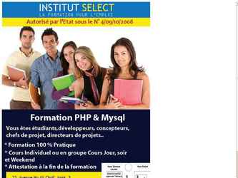 R&eacute;alisation d'un flyer pour notre institut