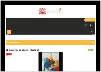 Site de vente en ligne d'objets d'art, de decoration et de mode.