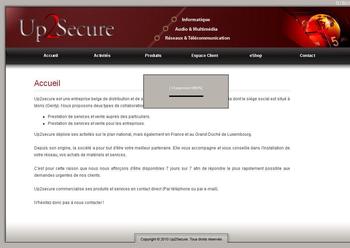 Site de pr&eacute;sentation de la soci&eacute;t&eacute; d'informatique. 